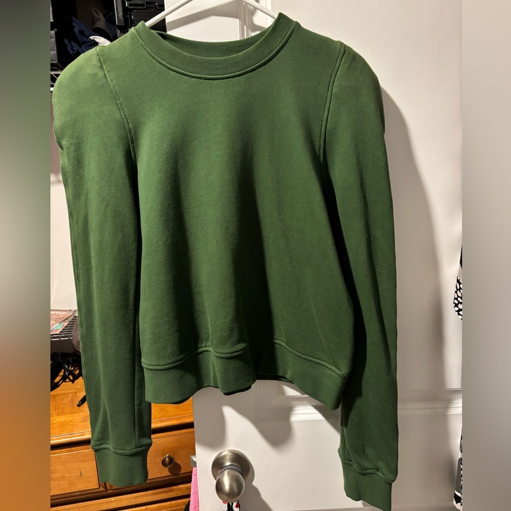 Rebecca Minkoff Forest Green Crew Neck Sweater
